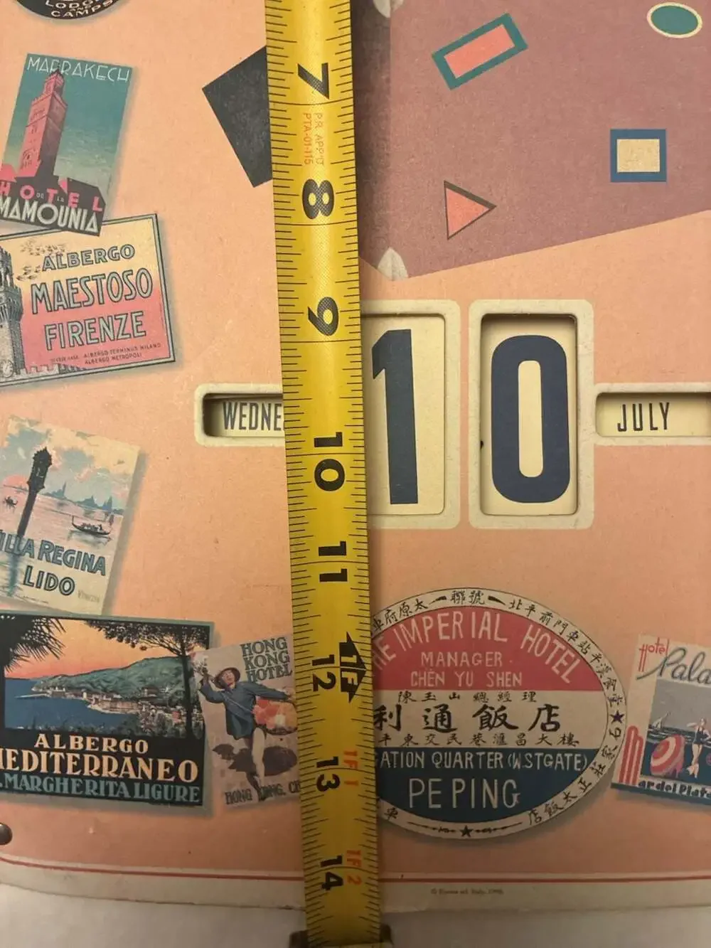 VTG Cavallini & Co. Bon Voyage Perpetual Wall Calendar